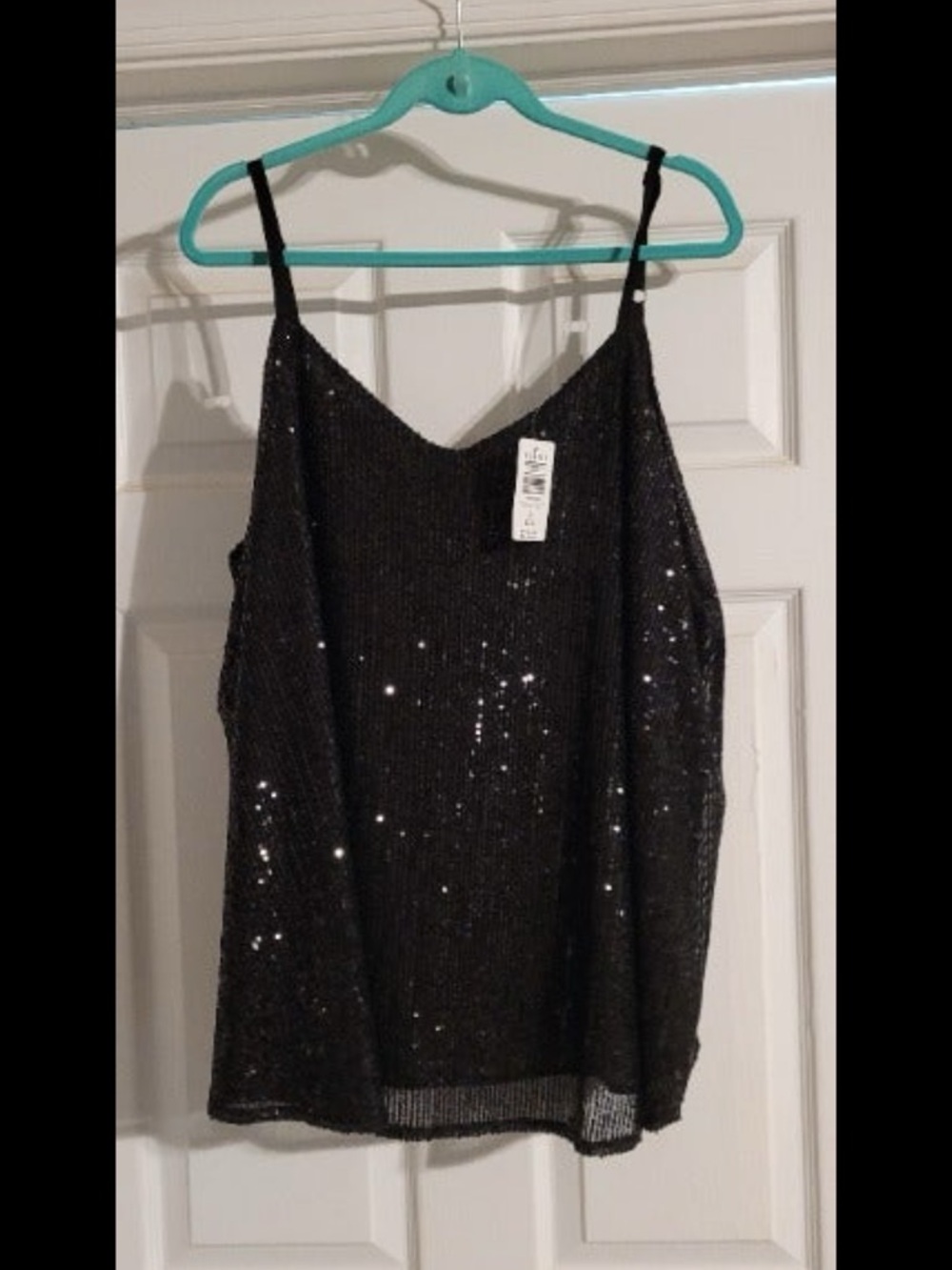 torrid Black Sequin Camisole Tank